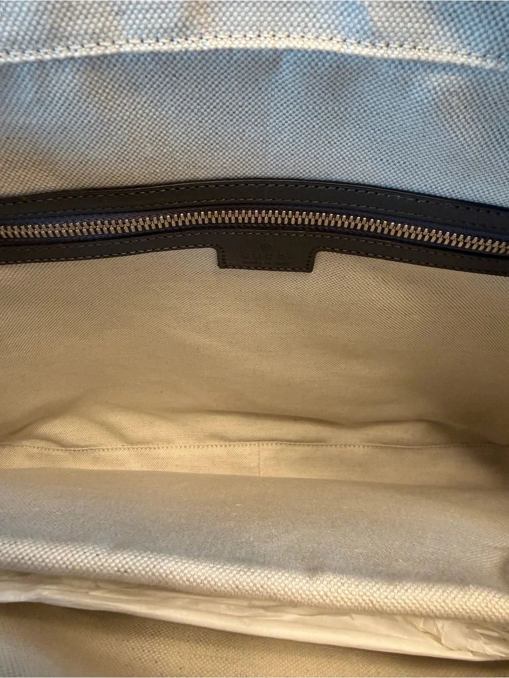 New Authentic Gucci GG Supreme Logo Ophidia Messenger Bag Briefcase Gray Medium